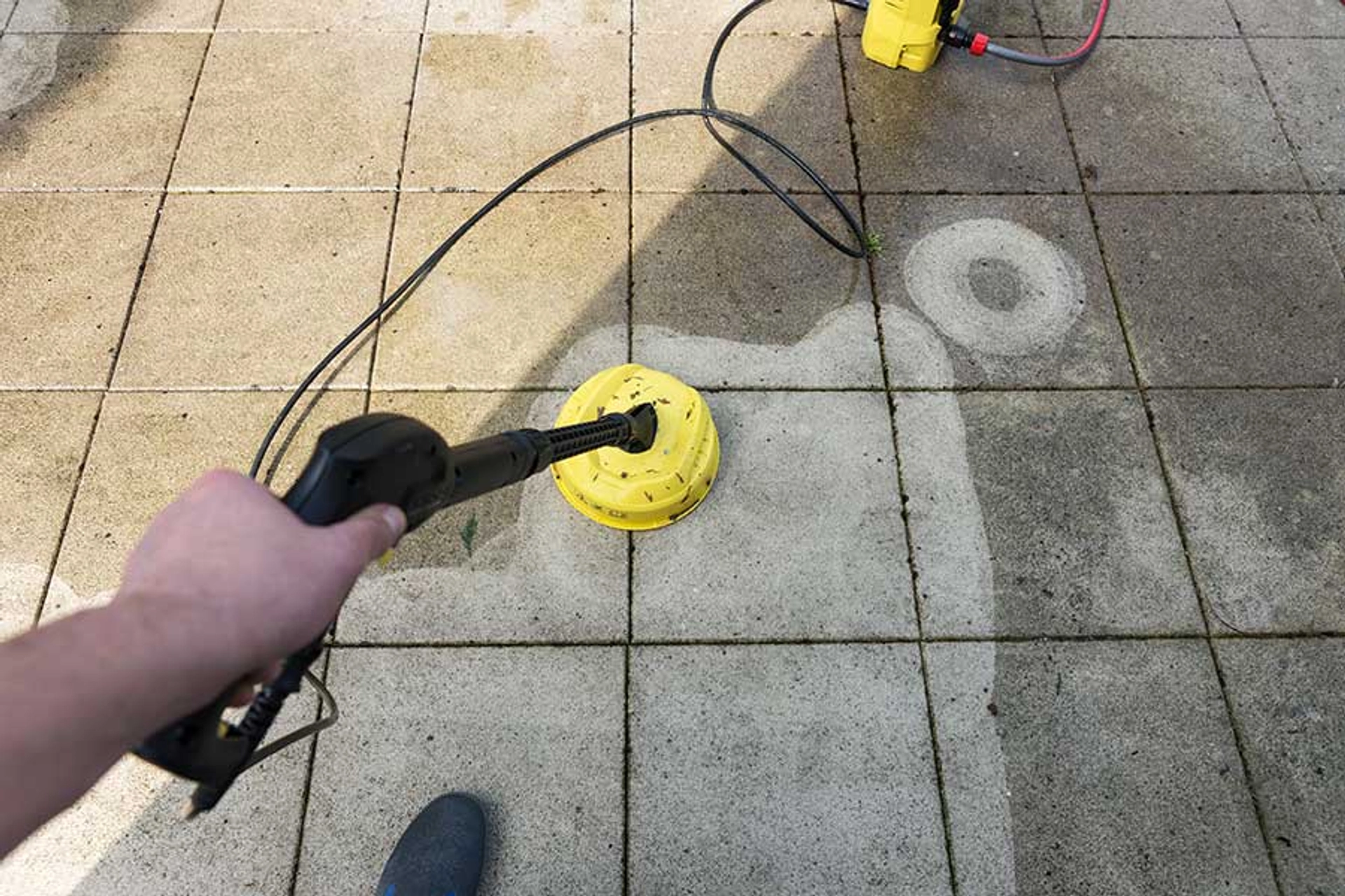 Patio cleaning example 3